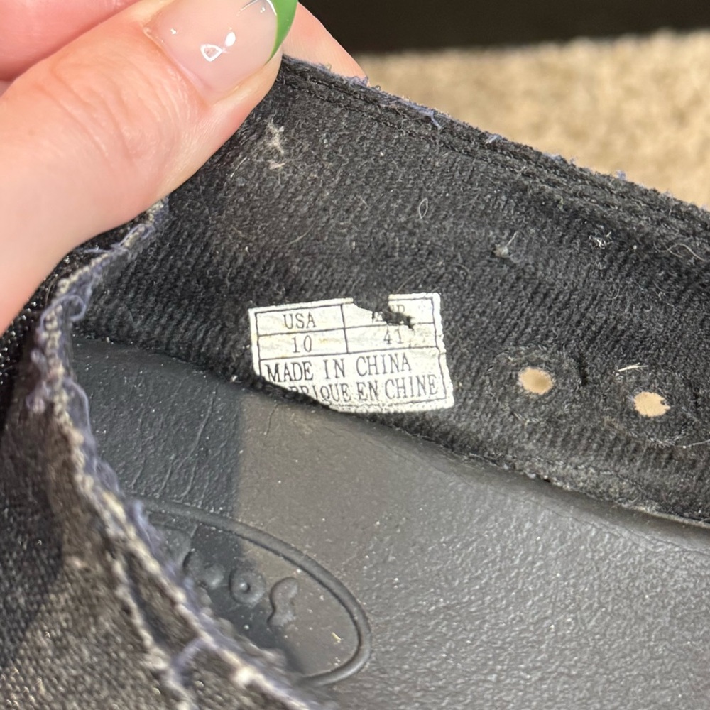 Sanuk Black Slip-On Loafers - Picture 3 of 4